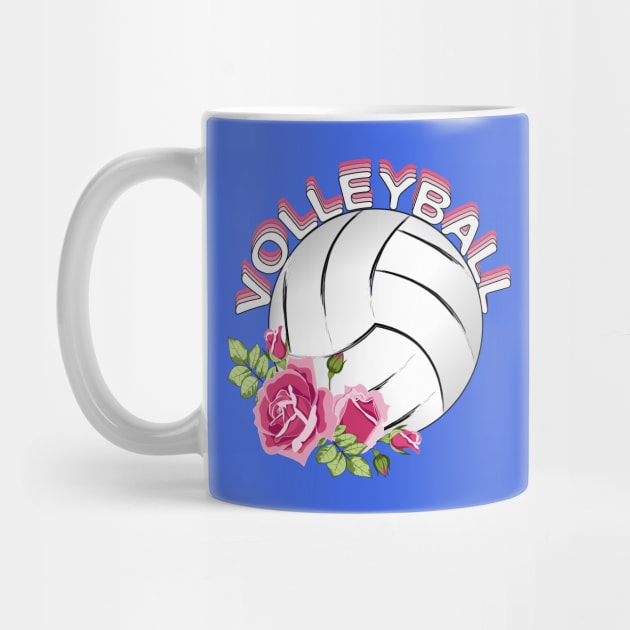 Floral Volleyball by Designoholic